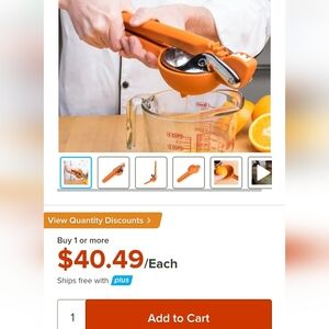 Chef'n Fresh Force Handheld Juicer, Brand New!